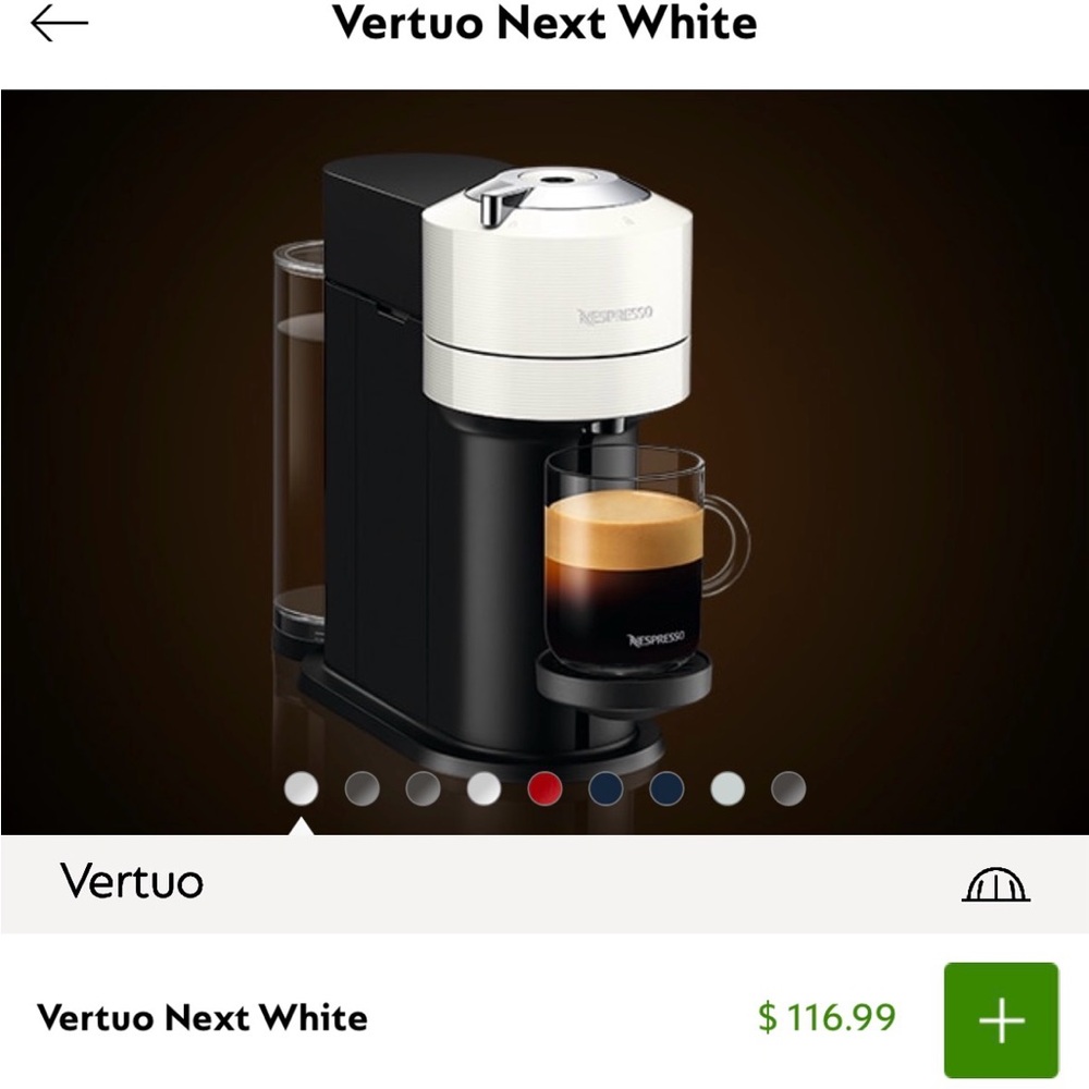 Nespresso Vertuo Next - Black and Cream